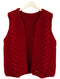 BELOVED Merino Wool Wool Vest - Red